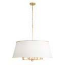 Mid. Chandeliers Drum Shade by Varaluz ( 137 | 364P08MWFG Coco ) 