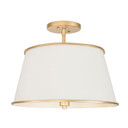 Semi-Flush Mts. Drum Shade by Varaluz ( 137 | 364S04MWFG Coco ) 