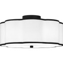 Semi-Flush Mts. Drum Shade by Quoizel ( 10 | QSF6179MBK Quoizel Semi-Flush Mount ) 