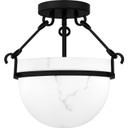Semi-Flush Mts. Bowl Style by Quoizel ( 10 | QSF6185MBK Quoizel Semi-Flush Mount ) 