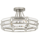 Semi-Flush Mts. Drum Shade by Quoizel ( 10 | QSF6209BN Quoizel Semi-Flush Mount ) 