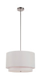 Pendants Drum Shade by Trans Globe Imports ( 110 | PND-802 IV Schiffer ) 