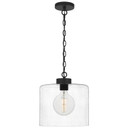 Pendants Glass Down by Quoizel ( 10 | ABR1512MBK Abner ) 