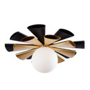Flush Mounts Glass Down by Varaluz ( 137 | 372S01LMBFG Daphne ) 