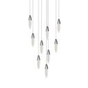 Mid. Chandeliers Multi-Port/Cascade by Sonneman ( 69 | 4163.01 Sultana ) 