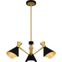 Mid. Chandeliers Metal Shade by Quoizel ( 10 | ADN5026MBK Arden ) 