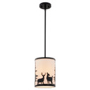 Mini Pendants Drum Shade by Vaxcel ( 63 | P0417 Acadia ) 