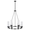Mid. Chandeliers Glass Up by Quorum ( 19 | 667-6-59 Lee Boulevard ) 