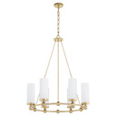 Mid. Chandeliers Glass Up by Quorum ( 19 | 667-6-80 Lee Boulevard ) 