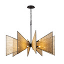 Large Chandeliers Starburst by Varaluz ( 137 | 379C16MBS Machina ) 