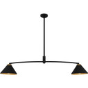 Linear/Island 2 Light Bar by Quoizel ( 10 | ALS252MBK Alscott ) 