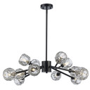 Mid. Chandeliers Starburst by Trans Globe Imports ( 110 | 11669 BK Sequoia ) 