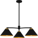 Mid. Chandeliers Metal Shade by Quoizel ( 10 | ALS5032MBK Alscott ) 