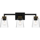 Bathroom Fixtures Three Lights by Quoizel ( 10 | ALY8623MBK Almany ) 
