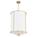 Pendants Fabric Shade by Quorum ( 19 | 6705-4-80 Eldorado ) 