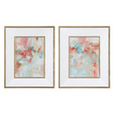 Home Accents Canvas Art by Uttermost ( 52 | 41557 A Touch Of Blush And Rosewood Fences ) 