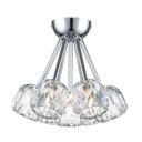 Semi-Flush Mts. Glass Down by Trans Globe Imports ( 110 | 11737 PC Crystal Court ) 
