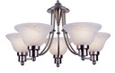 Mid. Chandeliers Glass Up by Trans Globe Imports ( 110 | 6545 BN Perkins ) 