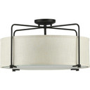 Semi-Flush Mts. Drum Shade by Progress Lighting ( 54 | P350110-020 Kempsey ) 