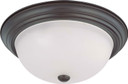 Flush Mounts Bowl Style by Nuvo Lighting ( 72 | 60-3147 Close to Ceiling Mahogany Bronze ) 