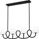 Linear/Island 4 Light + by Quoizel ( 10 | ATK440MBK Atkins ) 