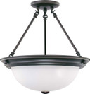 Semi-Flush Mts. Bowl Style by Nuvo Lighting ( 72 | 60-3151 Close to Ceiling Mahogany Bronze ) 