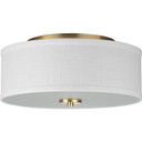 Flush Mounts Drum Shade by Progress Lighting ( 54 | P350130-012 Inspire ) 