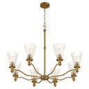 Mid. Chandeliers Glass Up by Quorum ( 19 | 6803-8-47 Lawton ) 