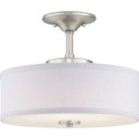 Semi-Flush Mts. Drum Shade by Progress Lighting ( 54 | P350134-009-30 Inspire Led ) 