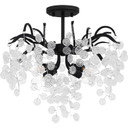 Semi-Flush Mts. Glass Down by Quoizel ( 10 | MAP1720EK Maple ) 