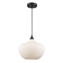 Pendants Glass Down by Trans Globe Imports ( 110 | 16181 BK Aristo ) 