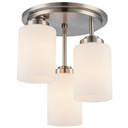 Semi-Flush Mts. Glass Down by Trans Globe Imports ( 110 | 70520-3 BN ) 