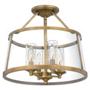 Semi-Flush Mts. Cage by Quoizel ( 10 | BAW1716WS Barlow ) 