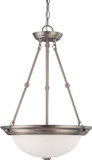 Pendants Bowl Style by Nuvo Lighting ( 72 | 60-3247 Pendants Brushed Nickel ) 