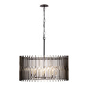 Mid. Chandeliers Glass Down by Varaluz ( 137 | 393P08MBFG Park Row ) 