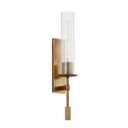 Sconces Single Glass by Troy Lighting ( 67 | B1519-PBR Elton ) 