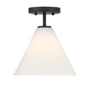 Semi-Flush Mts. Glass Down by Savoy House ( 51 | 7-4011-1-89 Blair ) 