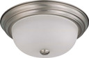 Flush Mounts Bowl Style by Nuvo Lighting ( 72 | 60-3262 Close to Ceiling Brushed Nickel ) 