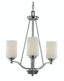 Mini Chandeliers Glass Shade by Trans Globe Imports ( 110 | 70525-3 BN Mod Pod ) 