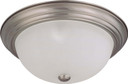 Flush Mounts Bowl Style by Nuvo Lighting ( 72 | 60-3263 Close to Ceiling Brushed Nickel ) 