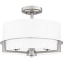 Semi-Flush Mts. Drum Shade by Quoizel ( 10 | SEY1715BN Seymour ) 