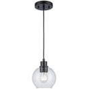 Mini Pendants Glass Down by Trans Globe Imports ( 110 | 22220 BK ) 