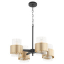 Mid. Chandeliers Glass Down by Quorum ( 19 | 683-4-6980 Epsilon ) 