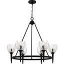 Mid. Chandeliers Glass Up by Quoizel ( 10 | SHA5032MBK Shea ) 