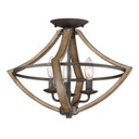 Semi-Flush Mts. Cage by Quoizel ( 10 | SHR1716RK Shire ) 