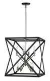 Foyer/Hall Lanterns Open Frame by Trans Globe Imports ( 110 | 71058 BK/BN ) 