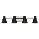 Bathroom Fixtures Four Lights by Trans Globe Imports ( 110 | 22384 BK-BN ) 