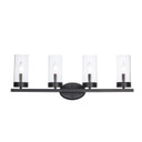 Bathroom Fixtures Four Lights by Trans Globe Imports ( 110 | 71734 BK Meadowlark ) 