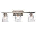 Bathroom Fixtures Three Lights by Trans Globe Imports ( 110 | 22493 BN Iris ) 