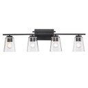 Bathroom Fixtures Four Lights by Trans Globe Imports ( 110 | 22494 BK Iris ) 